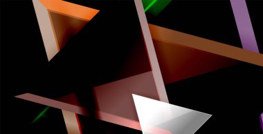 Parlak parlak üçgenler arka plan