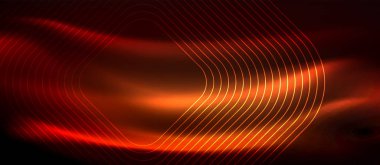 Neon parlayan techno hatları, yüksek teknoloji fütüristik arka plan şablonu kare şekilleri ile