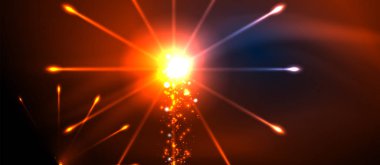 Kutlama tasarım için Fireworks karanlık gece arka plan. Mavi soyut arka plan. Doğum günü partisi. Şenlikli sanat geçmişi. Uzay arka planı. Gece partisi. Noel arifesi.