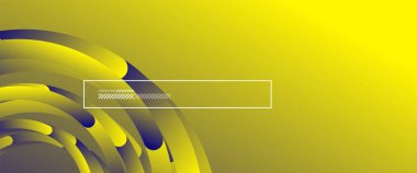 Soyut arkaplan. Geometrik daireler ve akışkan gradyan. Çizgi tasarımı, yüksek teknolojili dijital illüstrasyon. Duvar kağıdı, afiş, arkaplan, kart, kitap illüstrasyonu için vektör illüstrasyonu