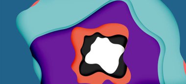 Soyut Web tasarımı için soyut dalgalar kesti. Renk geometrik deseni. Vektör soyut geometrik dinamik desen çerçevesi