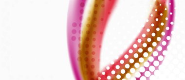 Işık zeminüzerinde Çizgi dalga sanat illüstrasyon. Vektör soyut tasarım afiş şablonu. İş şablonu