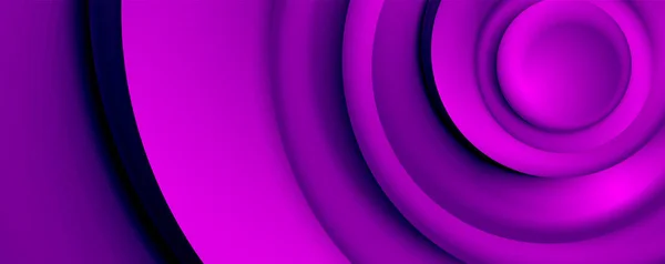 Vector 3d style abstrait tourbillon cercles, techno moderne numérique fond abstrait à la mode. Illustration vectorielle pour papier peint, bannière, fond, carte, illustration de livre, page de destination — Image vectorielle