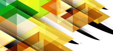 Soyut üçgen desen, renkli zemin. Sunum şablonu. Modern dokulu şekil. Trendy modern tarzı