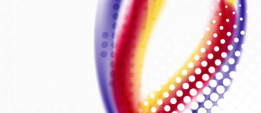 Trendy soyut dalga bulanıklık deseni, duvar kağıdı tasarımı için beyaz arka plan üzerinde çok renkli çizgiler. Renkli arka plan vektörü. Yaratıcı vektör elemanı.