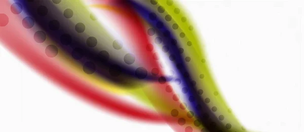 Patrón de difuminación de onda abstracta de moda, líneas multicolores sobre fondo blanco para el diseño de papel pintado. Colorido vector de fondo. Elemento vector creativo . — Archivo Imágenes Vectoriales
