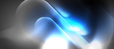 Neon parlayan tekno çizgiler, yüksek teknoloji fütüristik soyut arka plan şablonu