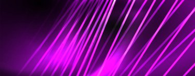 Çizgiler, soyut duvar kağıdı, parlak hareket, sihirli uzay ışığı ile parlak renkli neon ışık. Techno soyut arka plan