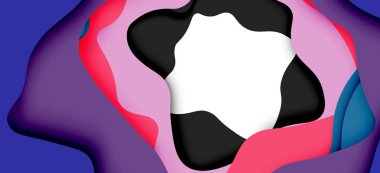 Soyut Web tasarımı için soyut dalgalar kesti. Renk geometrik deseni. Vektör soyut geometrik dinamik desen çerçevesi