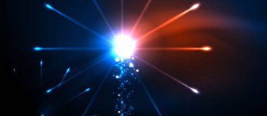 Kutlama tasarım için Fireworks karanlık gece arka plan. Mavi soyut arka plan. Doğum günü partisi. Şenlikli sanat geçmişi. Uzay arka planı. Gece partisi. Noel arifesi.