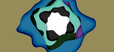 Soyut Web tasarımı için soyut dalgalar kesti. Renk geometrik deseni. Vektör soyut geometrik dinamik desen çerçevesi