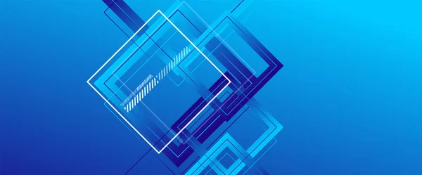 Fundo abstrato com formas geométricas quadradas ou retangulares simples. Modelo geométrico com gradientes de fluido. Design de linha, conceito de tecnologia. Ilustração vetorial para papel de parede, fundo da bandeira — Vetor de Stock