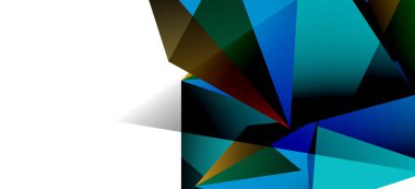 Işık arka planda trendy tarzında üçgen geometrik arka plan. Retro vektör illüstrasyon. Renkli parlak. Trendy modern tarzı. Vektör iş illüstrasyon.