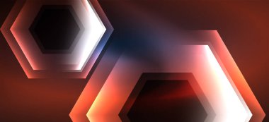 Neon parlak renk hatları arka plan. Soyut renkli Web şablonu geometrik modern teknoloji kavramı.