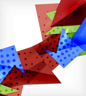 Modern origami kartı. Modern origami tasarım elemanı. Renk geometrik desen. Soyut düşük poli arka plan. Sunu şablonu.