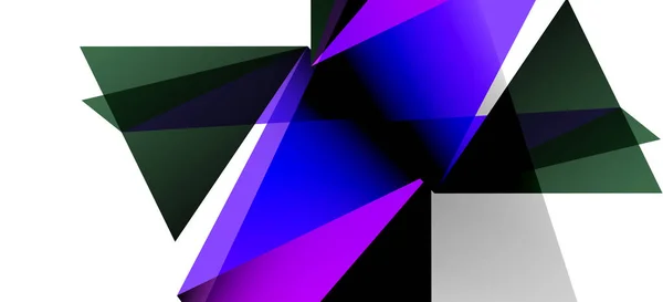 Starožitnická šablona s trojúhelníkovou mozaikou se složením bílého pozadí. Jednoduché návrhové pozadí. Moderní plochý design. Krásný vektorový vzor. — Stockový vektor