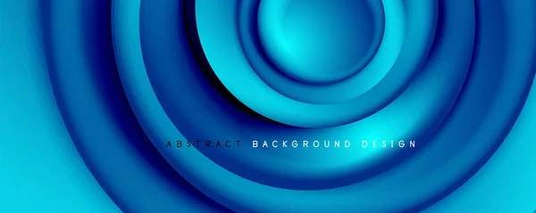 Vector 3d style abstract swirl circles, modern techno digital trendy abstract background. Vector Illustration For Wallpaper, Banner, Background, Card, Book Illustration, landing page — Stock Vector