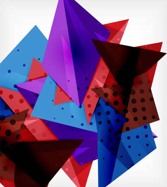 Nowoczesna karta origami. Nowoczesny element do projektowania origami. Kolor geometryczny wzór. Streszczenie Low-Poly tle. Szablon prezentacji. — Wektor stockowy