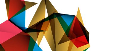 Işık arka planda trendy tarzında üçgen geometrik arka plan. Retro vektör illüstrasyon. Renkli parlak. Trendy modern tarzı. Vektör iş illüstrasyon.