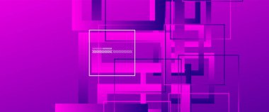 Basit kare veya dikdörtgen geometrik şekilli soyut bir arkaplan. Sıvı eğimli geometrik şablon. Çizgi tasarımı, teknoloji konsepti. Duvar Kağıdı, Sancak Arkaplanı için Vektör İllüstrasyonu