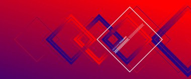 Basit kare veya dikdörtgen geometrik şekilli soyut bir arkaplan. Sıvı eğimli geometrik şablon. Çizgi tasarımı, teknoloji konsepti. Duvar Kağıdı, Sancak Arkaplanı için Vektör İllüstrasyonu