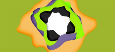 Soyut Web tasarımı için soyut dalgalar kesti. Renk geometrik deseni. Vektör soyut geometrik dinamik desen çerçevesi
