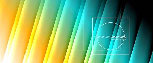 Fondo de gradiente fluido arco iris con líneas abstractas. Patrón de fondo geométrico colorido. Ilustración de vectores para fondos de pantalla, Banner, Fondo, Tarjeta, Ilustración de libros, landing page — Archivo Imágenes Vectoriales