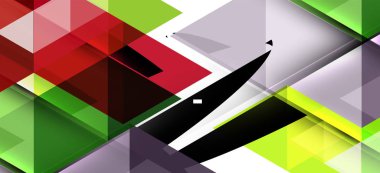 Soyut üçgen desen, renkli zemin. Sunum şablonu. Modern dokulu şekil. Trendy modern tarzı