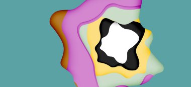 Soyut Web tasarımı için soyut dalgalar kesti. Renk geometrik deseni. Vektör soyut geometrik dinamik desen çerçevesi