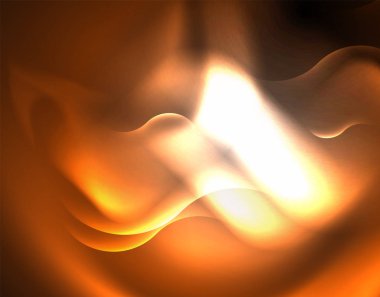 Parlak metalik Neon dalgalar vektör tasarım