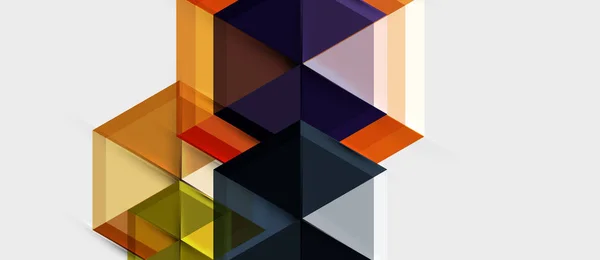 Couleur vive hexagone fond de composition géométrique, modèle de présentation d'entreprise — Image vectorielle