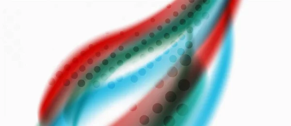 Ilustración de arte de onda lineal sobre fondo de luz. Plantilla de banner de diseño abstracto vectorial. Plantilla empresarial — Vector de stock