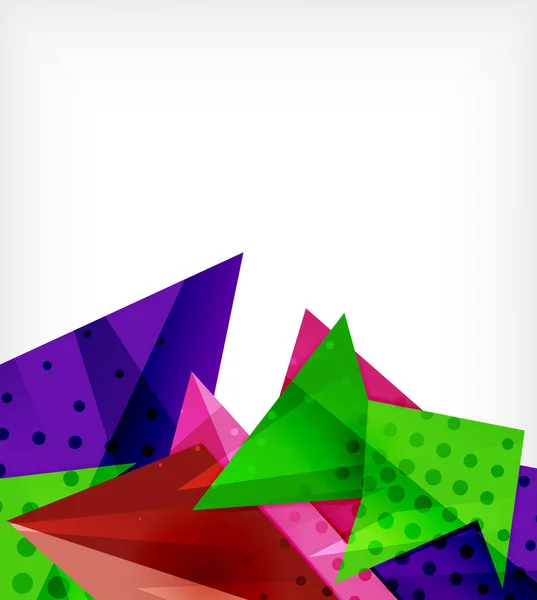 Tarjeta de origami moderna. Elemento de diseño de origami moderno. Patrón geométrico de color. Fondo bajo en polietileno abstracto. Plantilla presentación . — Vector de stock