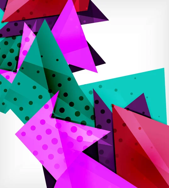 Moderne Origami-Karte. modernes Origami-Designelement. Geometrisches Farbmuster. abstrakter Low-Poly-Hintergrund. Präsentationsvorlage. — Stockvektor