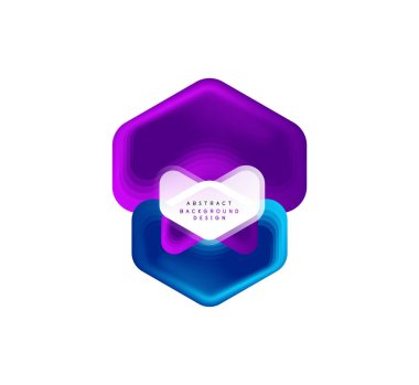 Vektör ok geometrik afişi harmanlanmış renk şekilleri efektleriyle oluşturuldu. Moda basit düğme, simge ya da ticari markalaşma şablonu, minimal stil. Duvar kağıdı, afiş, arkaplan