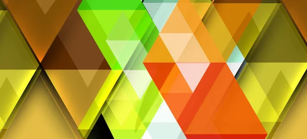 Абстрактный концепт треугольного графического элемента. Технологический фон. Баннер, шаблон плаката — стоковый вектор
