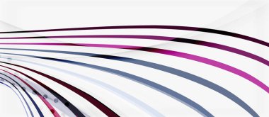 Trendy renk çizgili çizgiler dalga, herhangi bir amaç için büyük tasarım. Vektör çizgi deseni. Vektör geometrik arka plan