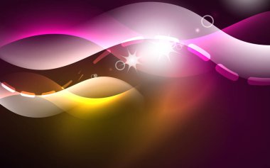 Neon soyut arka plan. Arka plan dekorasyonu. Trendy grafik tasarım.