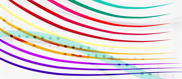 Трендовые линии цветовых полос волнистые, отличный дизайн для любых целей. Векторная линия. Векторный геометрический фон — стоковый вектор
