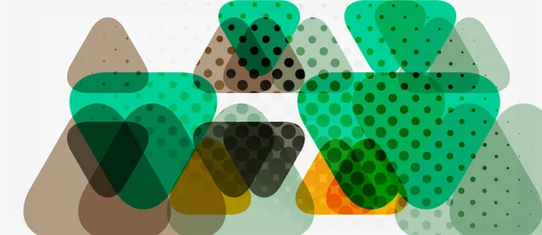 Bannière avec motif géométrique triangle mosaïque multicolore sur fond blanc. Texture abstraite. Modèle de conception d'illustration vectorielle . — Image vectorielle