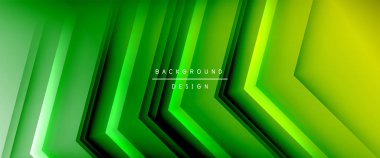 Ok çizgileri, gölgeli dijital şablon ve gradyan arka planda ışıklar. Dinamik düz çizgiler etkisi ile basit akışkan renk gradyan soyut arkaplan