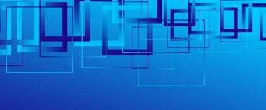 Basit kare veya dikdörtgen geometrik şekilli soyut bir arkaplan. Sıvı eğimli geometrik şablon. Çizgi tasarımı, teknoloji konsepti. Duvar Kağıdı, Sancak Arkaplanı için Vektör İllüstrasyonu