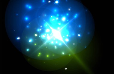 Kutlama tasarımı için soyut mavi neon yıldız arka plan. Lüks şenlikli arka plan.