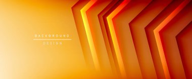 Ok çizgileri, gölgeli dijital şablon ve gradyan arka planda ışıklar. Dinamik düz çizgiler etkisi ile basit akışkan renk gradyan soyut arkaplan