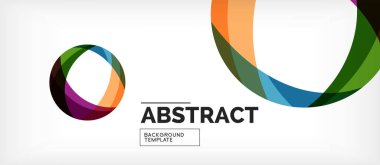 Renkli dalga hatları soyut arka plan, iş veya techno sunumu için renk çizgisi