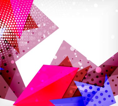 Modern origami kartı. Modern origami tasarım elemanı. Renk geometrik desen. Soyut düşük poli arka plan. Sunu şablonu.