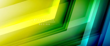 Ok çizgileri, gölgeli dijital şablon ve gradyan arka planda ışıklar. Dinamik düz çizgiler etkisi ile basit akışkan renk gradyan soyut arkaplan