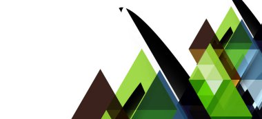 Soyut üçgen desen, renkli zemin. Sunum şablonu. Modern dokulu şekil. Trendy modern tarzı