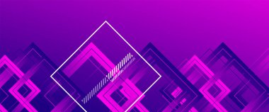 Basit kare veya dikdörtgen geometrik şekilli soyut bir arkaplan. Sıvı eğimli geometrik şablon. Çizgi tasarımı, teknoloji konsepti. Duvar Kağıdı, Sancak Arkaplanı için Vektör İllüstrasyonu