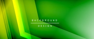 Ok çizgileri, gölgeli dijital şablon ve gradyan arka planda ışıklar. Dinamik düz çizgiler etkisi ile basit akışkan renk gradyan soyut arkaplan